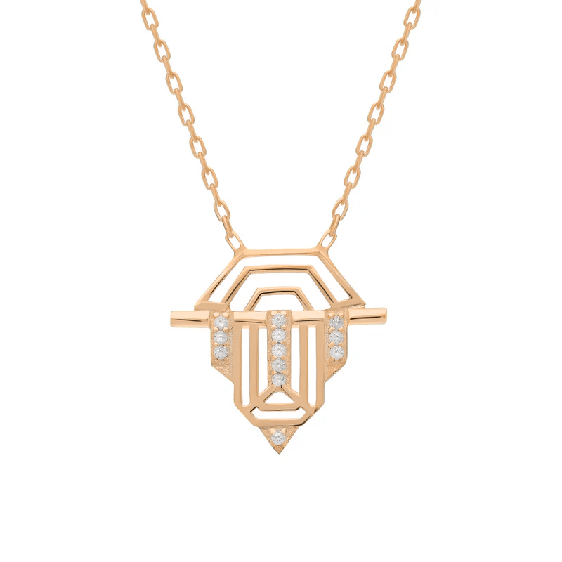 Geometrik Kolye 718019 Rose