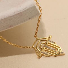 Geometrik Kolye 718019 Gold
