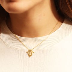 Geometrik Kolye 718019 Gold