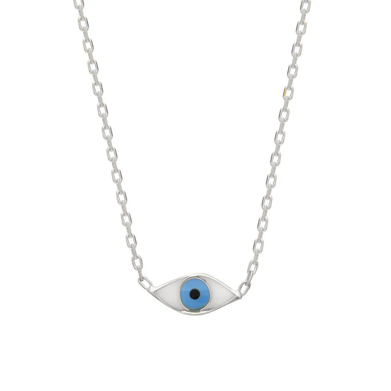 Minimal Göz Kolye 718023 Silver