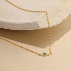 Minimal Göz Kolye 718023 Gold