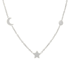 Yıldız ve Hilal Kolye 718024 Silver