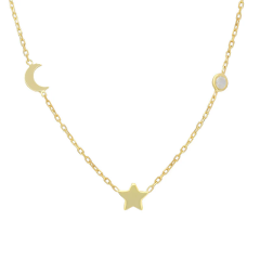Yıldız ve Hilal Kolye 718024 Gold