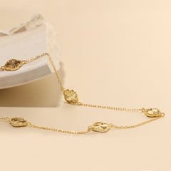 Beşli Yonca Kolye 718025 Gold