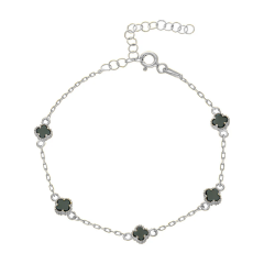 Yeşil Yonca Bileklik 718538 Silver