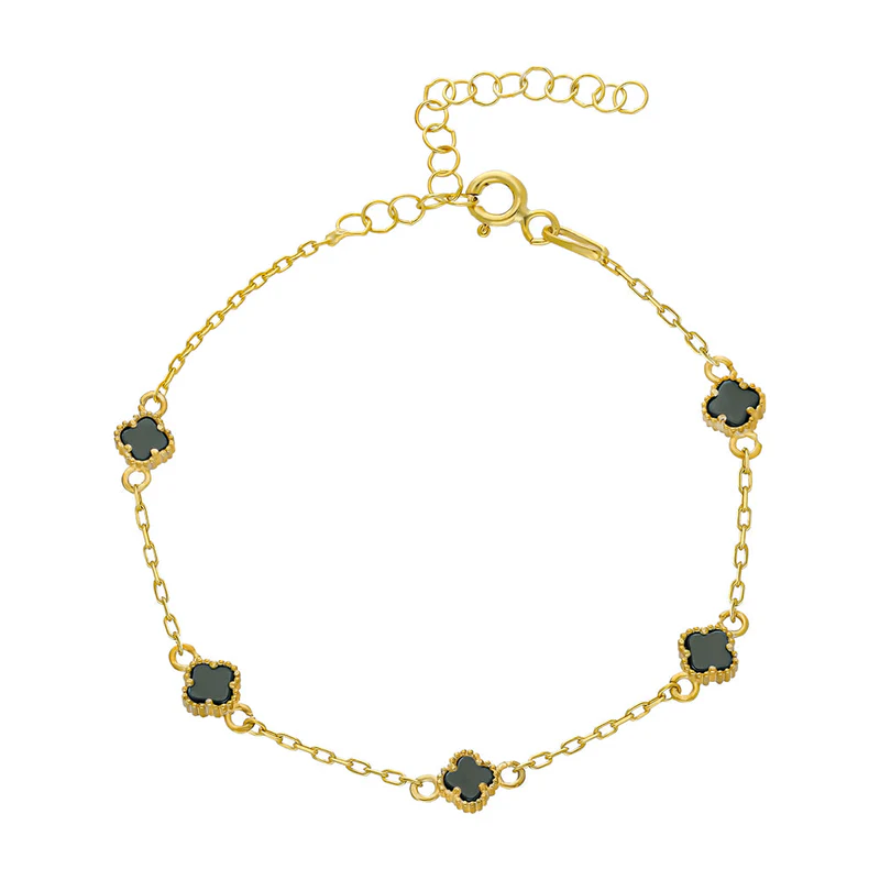 Yeşil Yonca Bileklik 718538 Gold