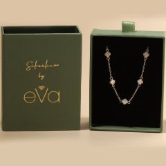 Beyaz Yonca Bileklik 718539 Silver