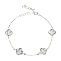 Çoklu Yonca Bileklik 718544 Silver