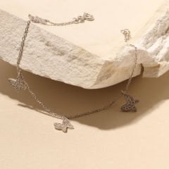 Kelebek Zincir Bileklik 719131 Silver