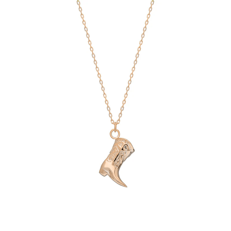 Kovboy Çizme Kolye 718031 Rose