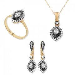 Gümüş Elmas Montür Mekik Bayan Set 13