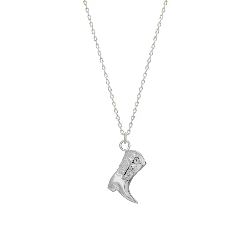 Kovboy Çizme Kolye 718031 Silver