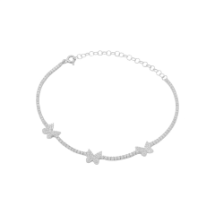 Kelebek Suyolu Bileklik 719169 Silver