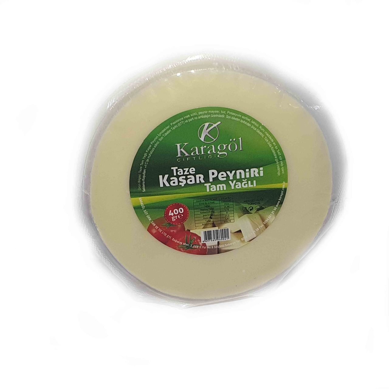 Karagöl Taze Kaşar Peyniri 400 Gr