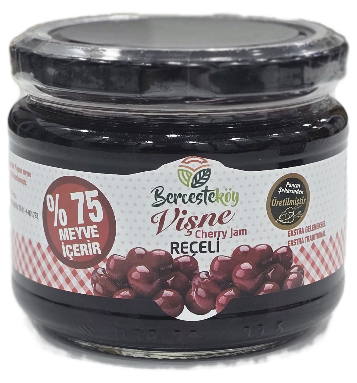 Vişne Reçeli 350 Gr %75 Meyve İçerir