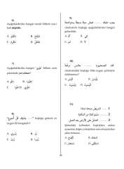Arapça Hazırlık Sınıfları Soru Bankası