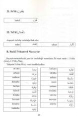 Türkçeleşmiş Arapça Kelimelerin Tasnifi