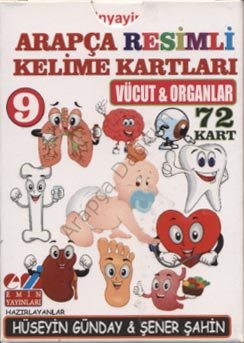 Arapça Resimli Kelime Kartları 9 Vücut-Organlar