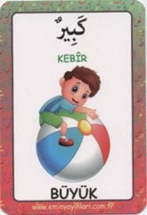 Arapça Resimli Kelime Kartları 12 Zıt Kavramlar