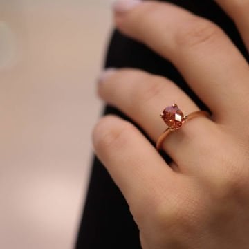 1,66 Karat Citrine Yüzük