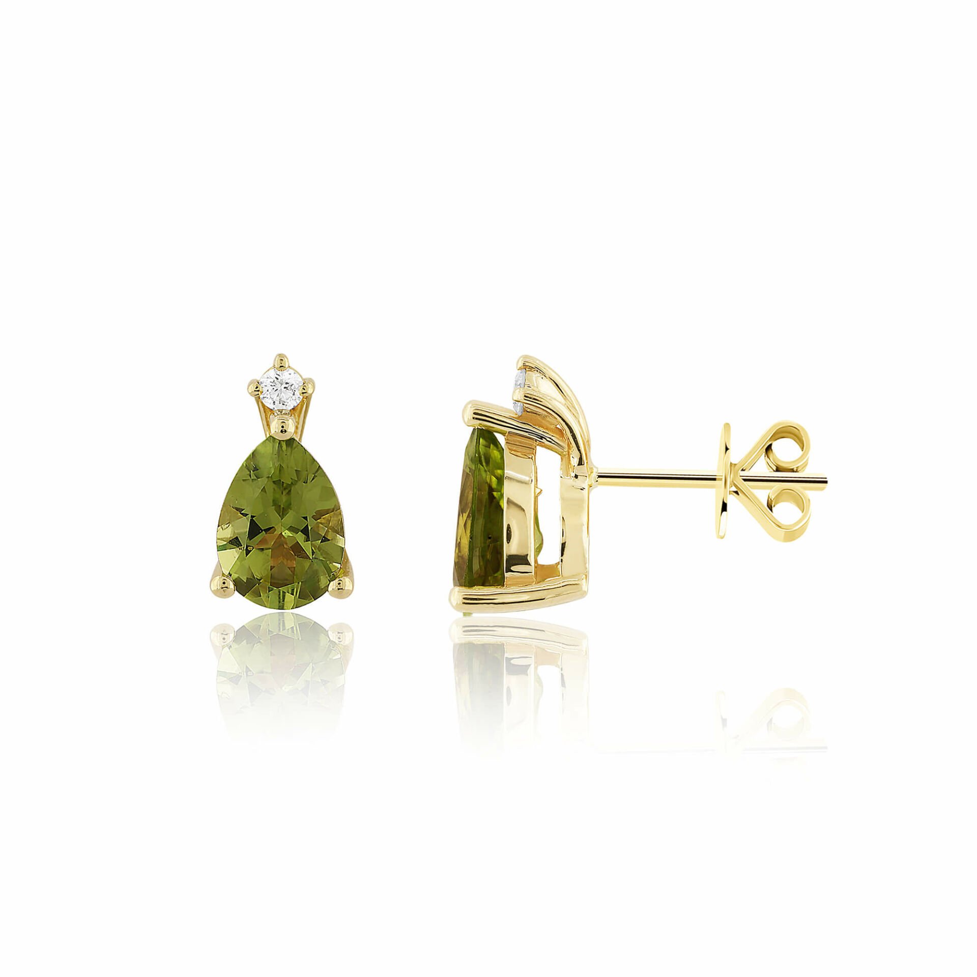 2,61 Karat Pırlantalı Küpe ''Peridot''