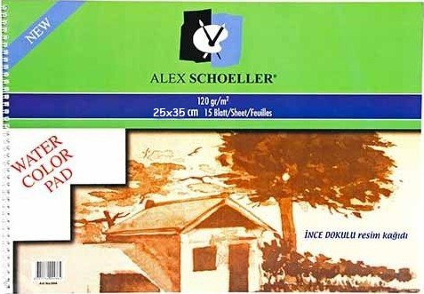 Alex Scholler Eskiz Çizim Defteri (25x35) 120gr 15 Sayfa