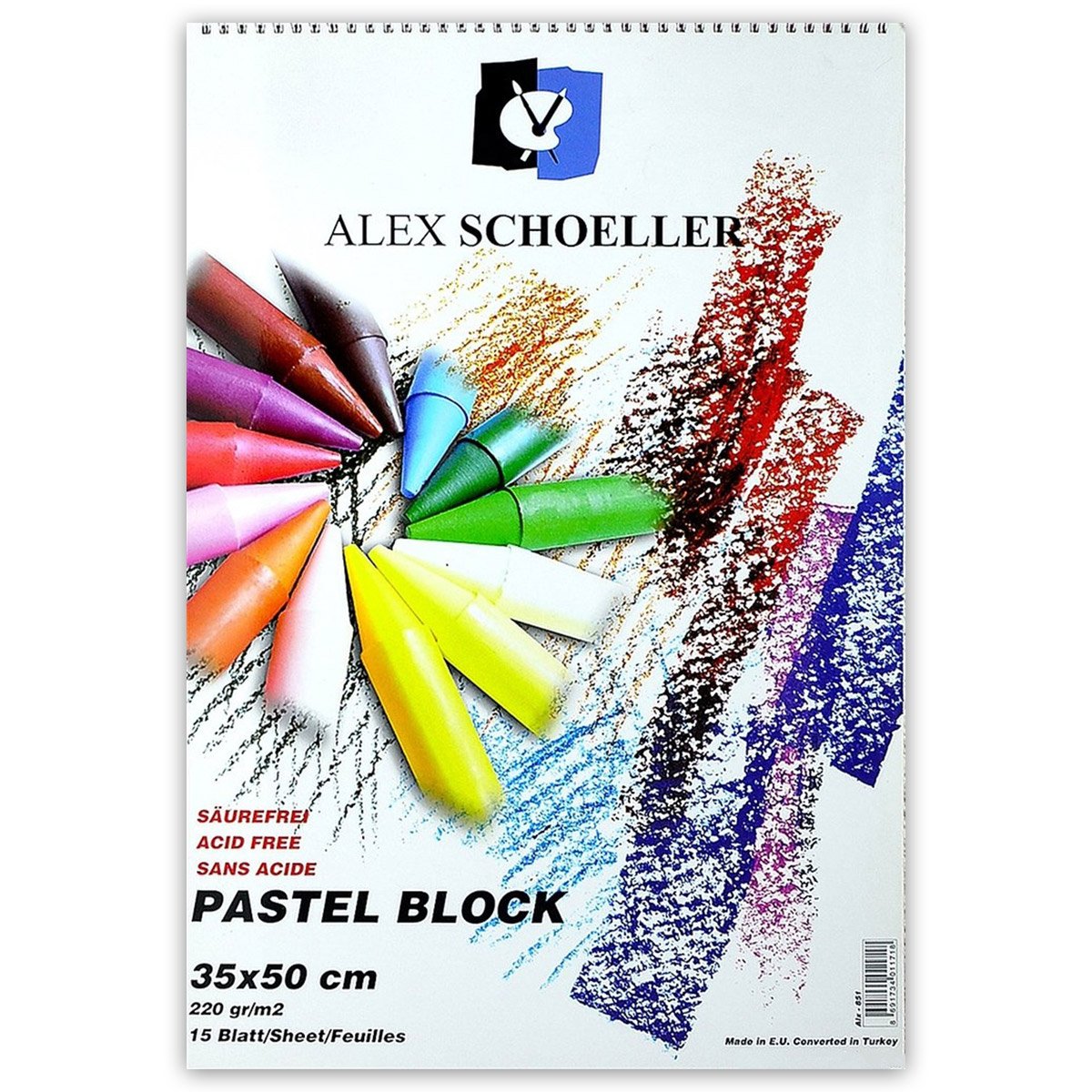 Alex Schoeller Pastel Blok 220gr 35x50cm 15yp ALX-851
