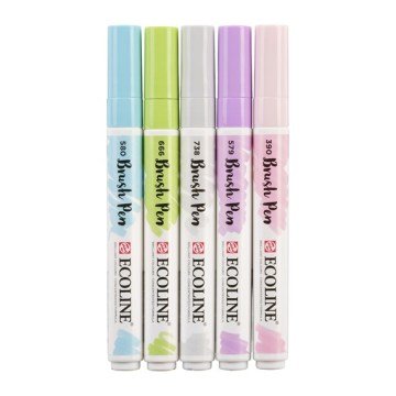 Talens Ecoline Brush Pen 5li Pastel