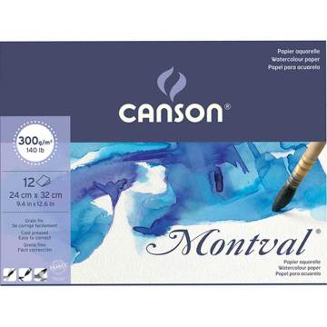 Canson Montval Aquarelle Sulu Boya Çizim Defteri 24x32cm 300gr 100 Yaprak
