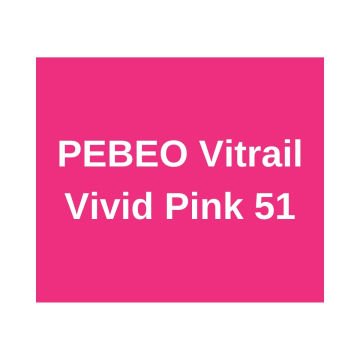 Pebeo Vitrail Cam Boya 45ml 51 Vivid Pink