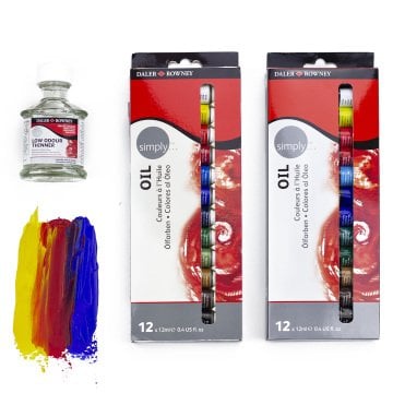 Daler Rowney Simply Yağlı Boya 12ml 12 Renk