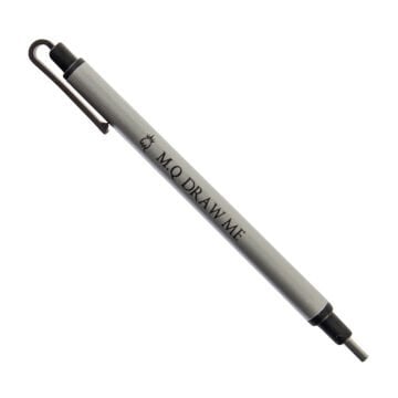 Drawme Basmalı Silgi Kalemi 2.3mm Yuvarlak Uç Gümüş