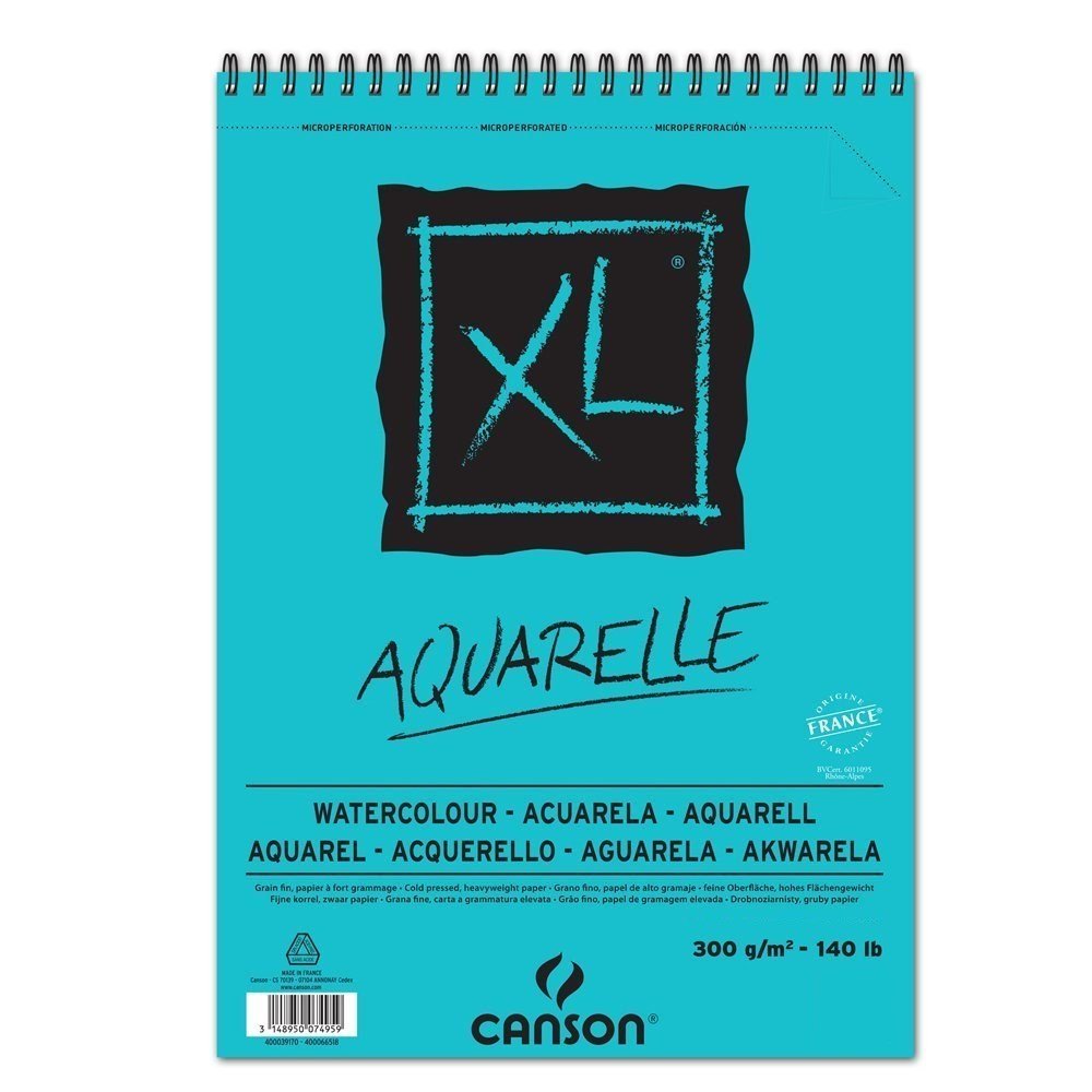 Canson XL Aquarelle Sulu Boya Çizim Defteri A4 300gr 30 Yaprak