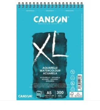 Canson XL Aquarelle Sulu Boya Çizim Defteri A5 300gr 20 Yaprak