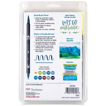 Tombow Dual Brush Pen Kalemi Seti Landscape Renkler 56169 10 Renk