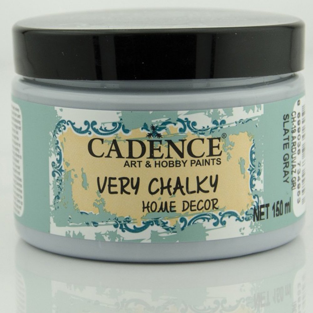 Cadence Very Chalky Home Dekor Kadifemsi Mobilya Boyası 150ml 19 Arduvaz Gri