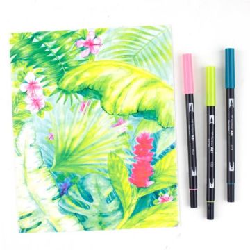 Tombow Dual Brush Pen Kalemi Seti Tropical Renkler 56211 6 Renk