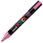 Uni Posca Marker Pc-5m Medium 1.8-2.5 Mm Metallic Pink