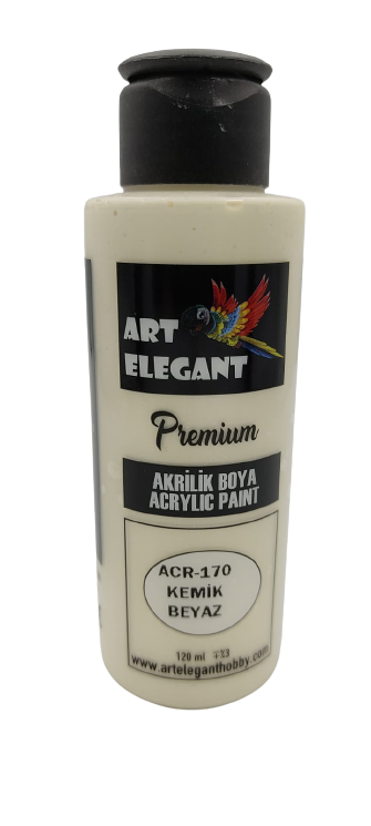 Art Elegant Akrilik Boya 120ml Acr-170 Kemik Beyaz