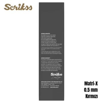 Scrikss Office Versatil Kalem Matri-X 0,5mm Kırmızı