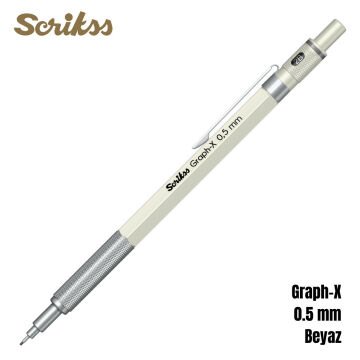 Scrikss Versatil Kalem Graph-X 0.5mm Beyaz