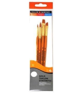 Daler Rowney Gold Taklon 4lü Fırça Seti