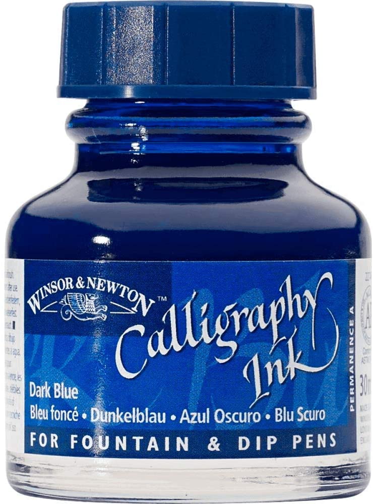 Winsor Newton Calligraphy Ink Kaligrafi Mürekkebi 30ml Dark Blue
