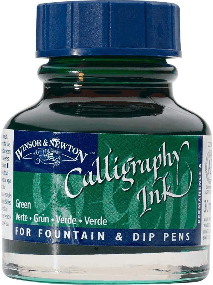 Winsor Newton Calligraphy Ink Kaligrafi Mürekkebi 30ml Green