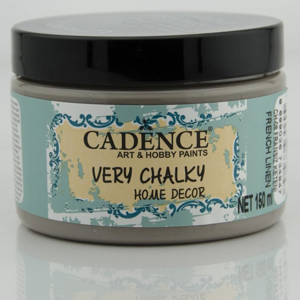 Cadence Very Chalky Home Dekor Kadifemsi Mobilya Boyası 150ml 08 Fransız Keteni