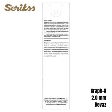 Scrikss Versatil Kalem Graph-X 2.0mm Beyaz