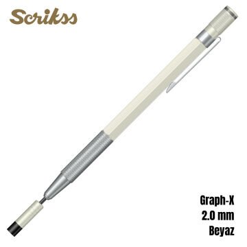 Scrikss Versatil Kalem Graph-X 2.0mm Beyaz