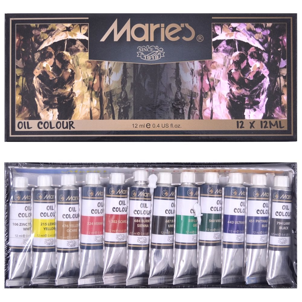 Maries Yağlı Boya 12 Renk Set