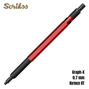 Scrikss Versatil Kalem Graph-X 0.7mm Kırmızı