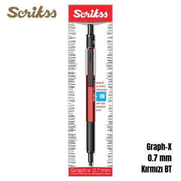 Scrikss Versatil Kalem Graph-X 0.7mm Kırmızı